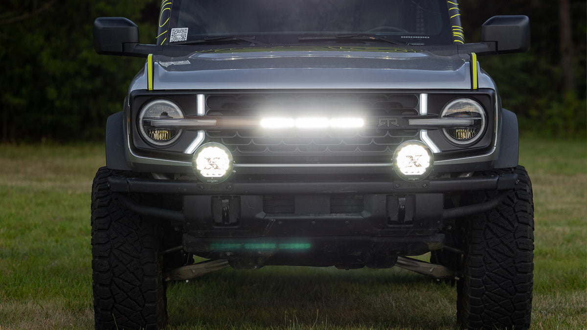 Ford Bronco Raptor With Rtr Grill RTR Front Grille Kit - with Light Bar 2021-2026 Ford Bronco – Blow-By ...