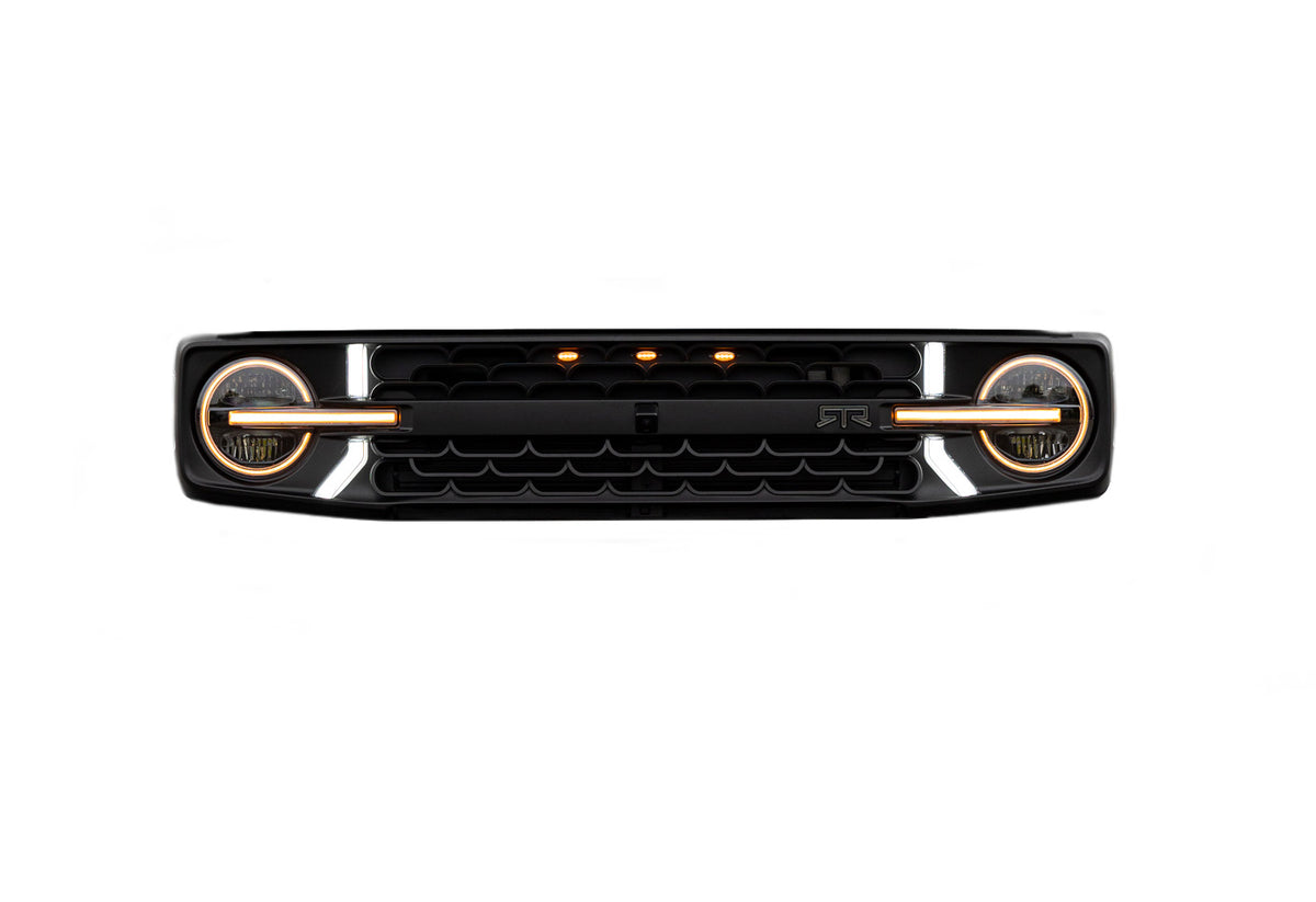 Ford Bronco Raptor With Rtr Grill RTR Grille with Signature LED Lighting - 2022-2026 Ford Bronco Raptor ...