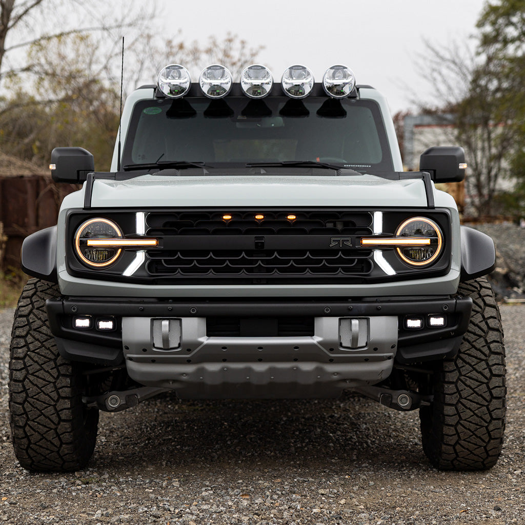 Ford Bronco Raptor With Rtr Grill RTR Grille with Signature LED Lighting - 2022-2026 Ford Bronco Raptor ...