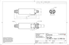 Fluidworks Dual Outlet -12AN / Single -16AN Inlet Fuel Post Filter w/ mount (10 Micron) 27-176-Fluidworks-Motion Raceworks