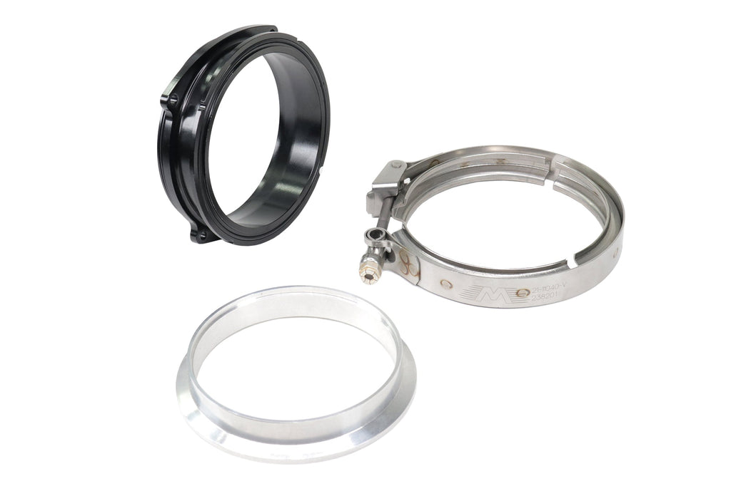 4" V-Band w/ Quick Release Clamp / Weld Flange for ICON 102mm Black-Motion Raceworks-Motion Raceworks