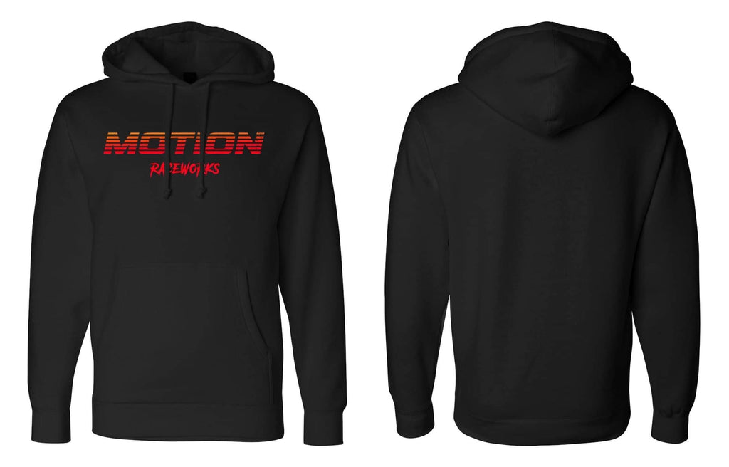 Retro Red Fade Lightweight Hoodie 97-114-Motion Raceworks-Motion Raceworks