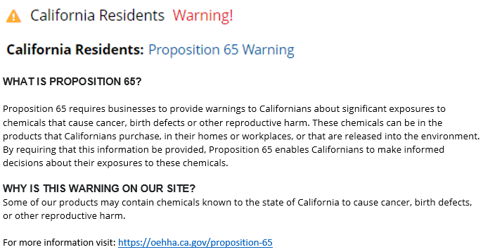 Prop 6 Notice