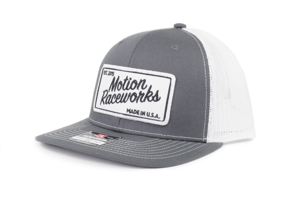 Motion Heritage Hat Dark Gray/White Snapback 95-129-Motion Raceworks-Motion Raceworks