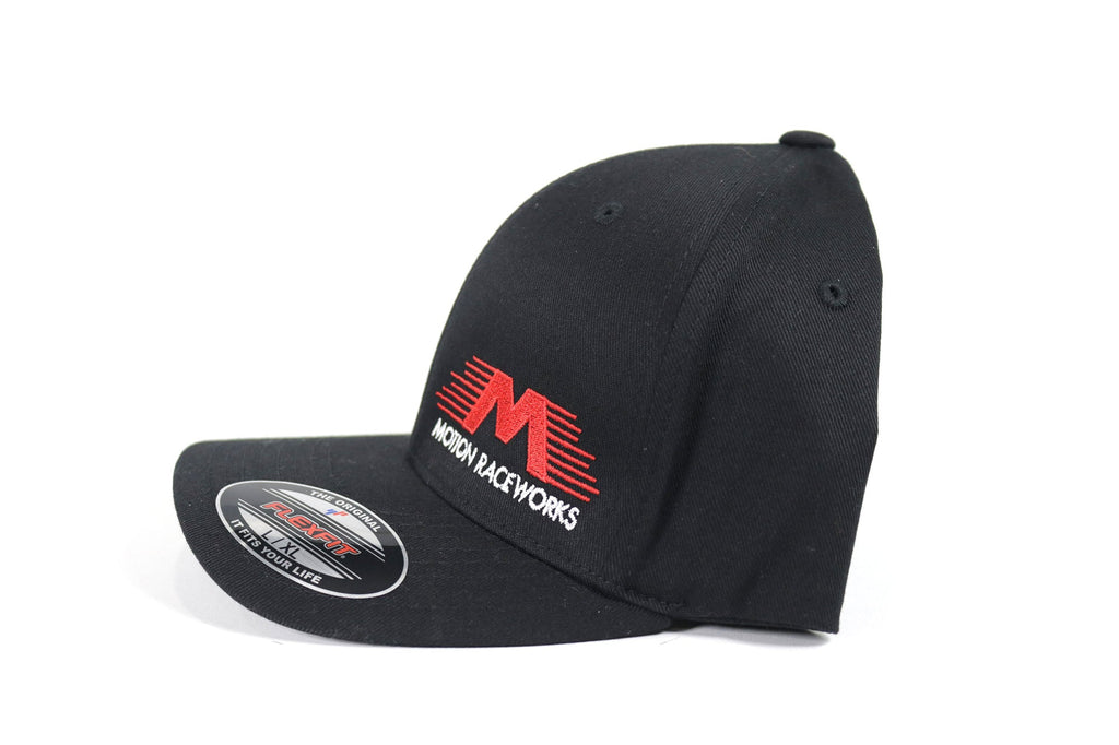 Black Motion Raceworks Flex Fit Hat 95-100-Motion Raceworks-Motion Raceworks