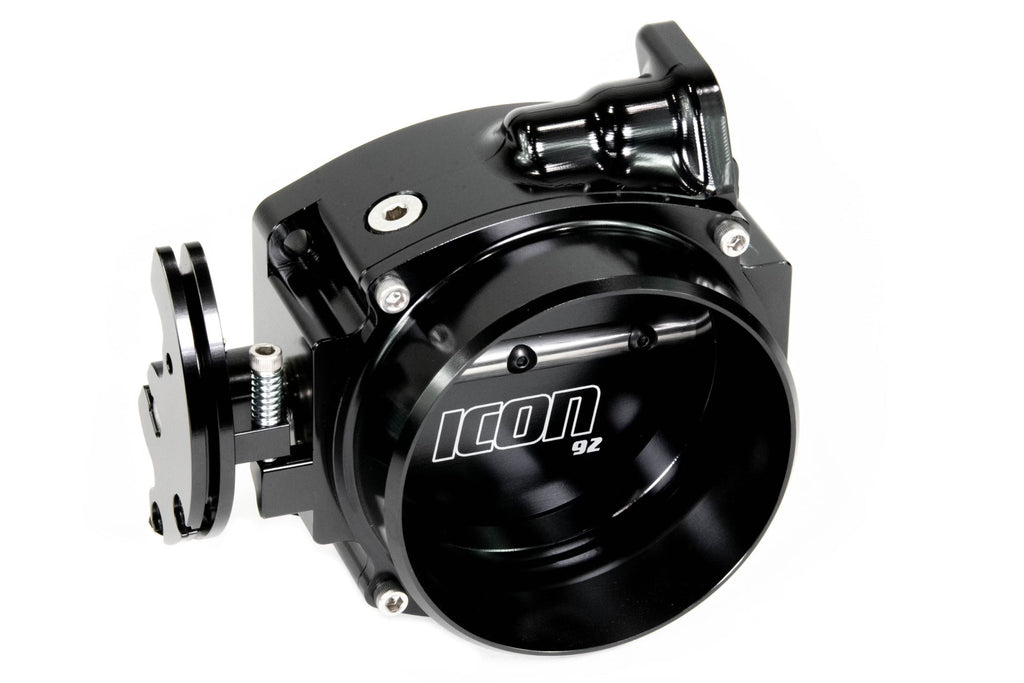 ICON 92/95mm Cable Drive Throttle Body (Black) w/ Interchangeable Connection-Motion Raceworks-Motion Raceworks