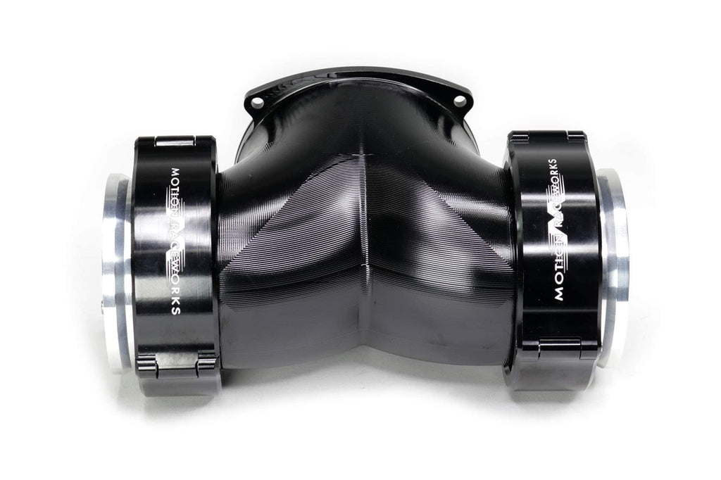 Attachment Only: Billet Dual 'T' 180° w/ 3" Quick Seal - BLACK (10-14013BLK)-Motion Raceworks-Motion Raceworks