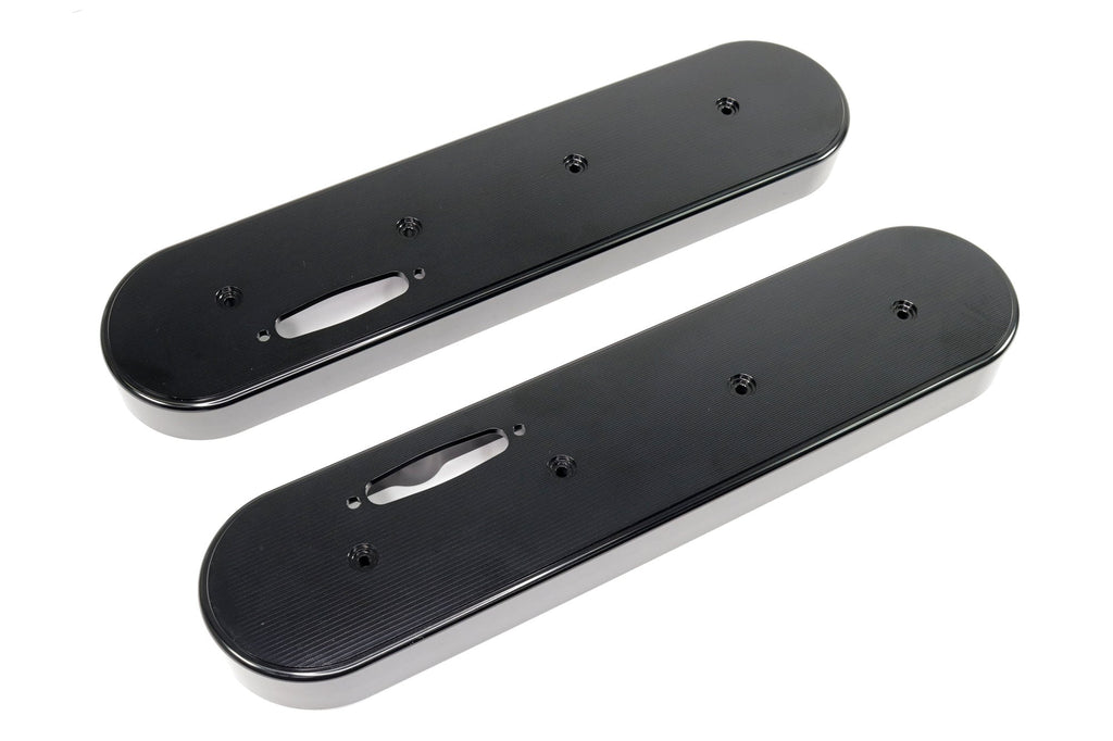 LS Race Black Anodized Billet Valve Covers w/ Motion Quick Release Breathers 10-170BLK-Motion Raceworks-Motion Raceworks