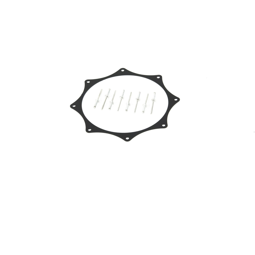 Black Anodized Exhaust Trim Ring (Single, 3"-5")-Motion Raceworks-Motion Raceworks