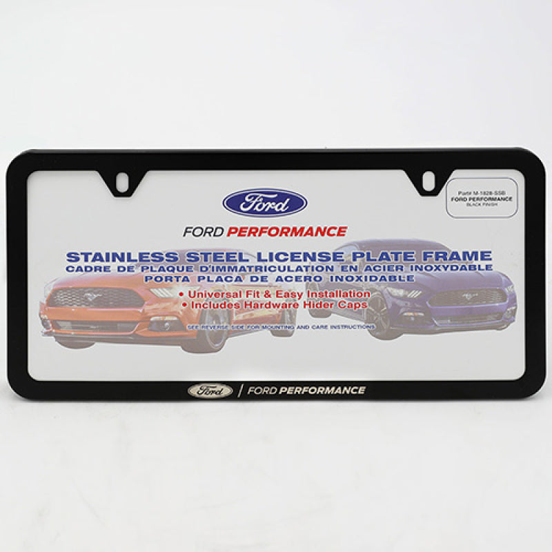 Ford Racing Ford Racing Performance Slim License Plate FR#!M#! - Black ...